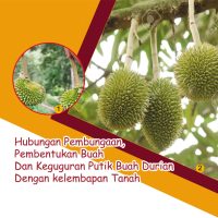 Hubungan Pembungaan, Pembentukan Buah Dan Keguguran Putik Buah Durian Dengan kelembapan Tanah