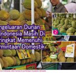 Pengeluaran Durian Di Indonesia Masih Di Peringkat Memenuhi Permintaan Domestik
