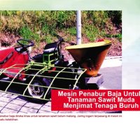 Mesin Penabur Baja Untuk Tanaman Sawit Muda Menjimat Tenaga Buruh
